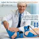Lafeet Plantar Fasciitis Night Splint Brace For Achilles Tendonitis Relief - Foot Splints For Plantar Fasciitis Adjustable Straps For Heel Spur Pain, Day & Night Use