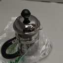 Bodum 12oz Chambord French Press Coffee Maker, HighHeat Borosilicate Glass, Polished Stainless Steel – Made in Portugal