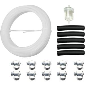 5M Fuel Tank Hose Clip Kit Fit for Eberspacher and Webasto Heater, Fuel Hose Clip Filter Pipe Line Kits, for Diesel Heater Fuel Line Replace 1320399A 35320A, Diesel Heater Accessories