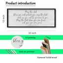 ZZJJHYWGQ Christian Wall Decor Numbers 6:24-26 Bible Verse Catholic Sign 32"12" for Living Room Religious Scripture Art Christ Jesus Family Large Wooden Framed Home Hanging (Black)