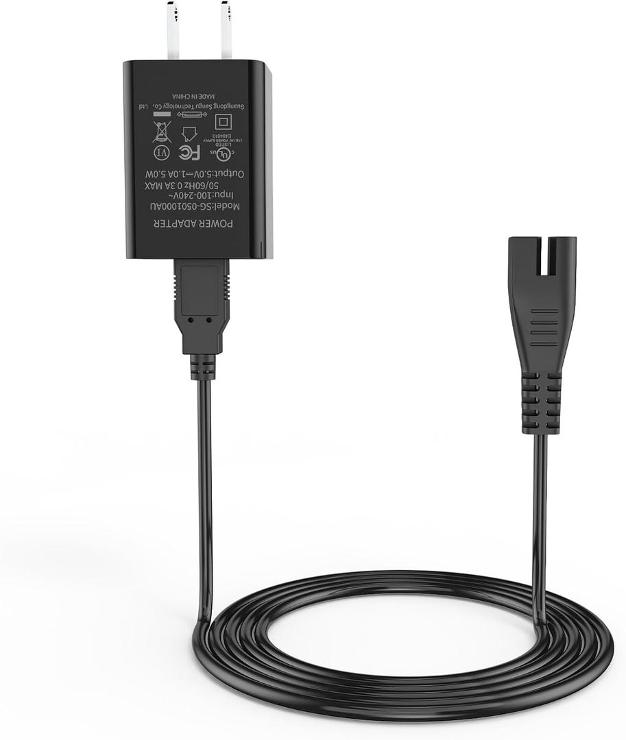 5V Charger for Kokido Pool Vacuum Compatible with Kokido Xtrovac 100 110 200 Telsa 5 Rechargable Cordless Pool Vacuum Cleaner Adapter Power Cord