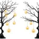 NUPTIO Black Halloween Tree Branch: Artificial 30 inch Tall Manzanita Tree Christmas Centerpiece Wedding Centerpieces for Tables, Decorative Ornament Display Tree for Decoration Weddings (2 Pc)