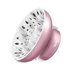 Universal Hair Diffuser Super Sturdy 1.7 Inch to 2.6 Inch for Natural Curly and Wavy Hair, Hair Dryer Attachment (Rose Gold)