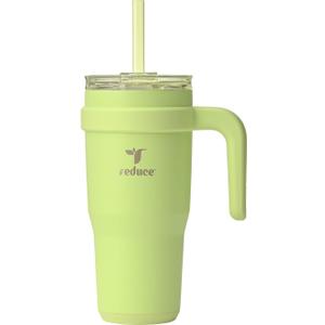 REDUCE 24 oz Stainless Steel Tumbler with Handle - Dual-Wall Vacuum Insulated Travel Mug, Sweat-Proof Lid & Reusable Straw - Keeps Drinks Cold for 24 Hrs, Fits Cupholders, Dishwasher Safe