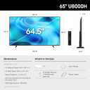 Samsung 65-Inch Class Crystal UHD U8000H Series Samsung Vision AI Smart TV (2026 Model, 65U8000H) Crystal Processor 4K, Endless Free Content, Motion Xcelerator, Color Booster, Alexa Built-in