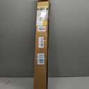 UNISHADES no Drill Cordless Roman Shades for Windows, 29" W × 64" H - 100% Blackout - Linen - Mist White