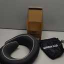 WANDER PLUS Travel Neck Pillow, Pure Memory Foam Neck Pillow for Airplanes, Comfortable Breathable Cover, 360 Degree Support Ergonomic Design Best for Sleeping Plane Train Travel Essentials Max Black