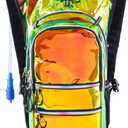 Hydration Backpack Pack with Cool Lights, 2L Water Bladder, Lightweight Bag for Running, Hiking, Bike, Climbing, Music Festival Essential, and Rave