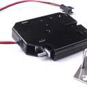 ATOPLEE Electronic Lock, 1pcs DC 12V 2A Carbon Steel Solenoid Cabinet Spring Lock for Drawer Locker (73X58X13mm)