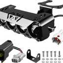 Upgrade Headlight Kit Fits for Talaria Sting R MX4 Sur-Ron Segway X260, Four Bulbs and Protective Covers, Plug and Play Motorcycle LED Front Light with Adjustable Bracket & Adapter Harness