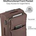 Hanke 28 Inch Luggage Softside Expandable Suitcases with Spinner Wheels, Travel Checked Luggage for Women Men(Coffee)
