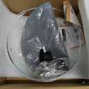 2 in 1, Glass Microwave Splatter Cover for Food & Microwave Place Mat, Plate Splatter Guard Lid with Easy Grip Silicone Handle Knob, Borosilicate Glass with Vent Hole, Food Grade, No Plastic, 10in