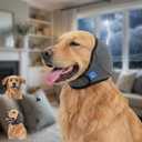HOFI Noise-Protection Ear Covers for Dog: Calms Dogs in 3 Minutes by Reducing Loud Noise Impact During Fireworks/Thunderstorms/Vet Visits - Anxiety Relief for Large Breeds Golden/Lab/Shepherd (Gray, L)