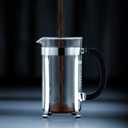 Bodum 34oz Chambord French Press Coffee Maker, High-Heat Borosilicate Glass, Brushed Stainless Steel Made in Portugal