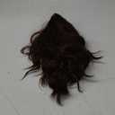 Chocolate Brown Short Wavy Wig for Women Lace Hairline Bob Style Synthetic Heat Resistant - Natural Appearance for Everyday Hairstyle 14 Inch