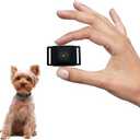 Tiniest Bark Collar for Small Dogs 5-15lbs, Only 1.6 * 1in & 0.42oz, No Shock with Vibration &Sound, Extra Small & Rechargeable, 5 Sensitivity Level（Black）