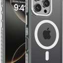 DEERLAMN Strong Magnetic Case for iPhone 16 Pro 6.3-Inch,[Compatible with Magsafe] Translucent Matte Slim Shockproof Protective Phone Cover for Women Men-Frosted Gray