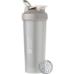 BlenderBottle Classic V2 Shaker Bottle Perfect for Protein Shakes and Pre Workout, 32-Ounce, Pebble Grey