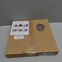 XUANINY 10-Piece Peel and Stick Backsplash for Kitchen Aluminum 3D Wall Sticker Panel Self-Adhesive Metal Mosaic Tile (11.41"x11.41" Bronze)