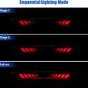 Third 3rd Brake Light for 1999-2006 Chevy Silverado/ GMC Sierra 1500 2500 3500 HD, , TIME TUNNEL Sequential LED High Mount Stop Light for 2007 Silverado/Sierra Classic, Rear Center Cab Tail Lamp