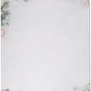 Rose Gold Christmas Tree Ornaments Winter Holiday Stationery - 60 Sheet Set of Christmas Letter Paper