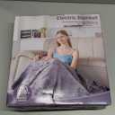 Mlivrom Heated Throw Blanket with 1-9 hrs Timer Auto-Off & 8 Heating Levels, Flannel Electric Blanket Full Body Warmth, ETL Certified & Machine Washable (50''60'', Grey)