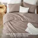 Bedsure Queen Comforter Set - Khaki Soft Bedding for All Seasons, Cationic Dyed Bed Set, 3 Pieces, 1 Queen Size Comforter (90"x90") and 2 Pillow Shams (20"x26"+2")