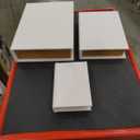 Deco 79 Wooden Decorative Box Love, Hope, Faith Faux Storage Book Book Shaped Boxes with Black Spine and Gold Accents, Set of 3 Decorative Keepsake Boxes 11", 8", 6"H