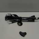 Covacure Hiking Poles Collapsible Trekking Poles - Aluminum Alloy 7075 Walking Sticks for Hiking with Telescopic & Foldable Tri-fold Design Hiking Gear for Women Men, Hiking, Camping, Climbing (Black Short(100-120cm))