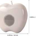 2 x Plastic Wrap Storage Box, Punch-Free Extractable Storage for Fresh Multi-Functional Dispenser, Apple Shaped Wall-Mounted Plastic Wrap Storage Box dispenser with 100 Crisper Wraps (C)