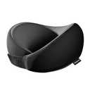 Skechers Men's Memory Foam Neck Pillow, Comfortable & Breathable Travel Pillow,Neck Pillow Airplane for Travel, Car Rides, Home, and Office Use, Ergonomic Design for Men and Women,Black