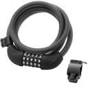 ROCKBROS 5-Digit 4 Feet Long Bike Lock Cable Combination with Mounting Bracket Resettable Password Weatherproof Anti-Theft Cable Lock for Bicycle Motorcycle Electric Scooter Gate Fence