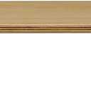 White Oak Wood Desk Shelf for Top of Desk 44 Inch Length Wood Monitor Riser with Middle Shelf