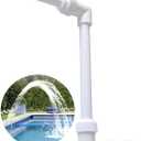 Pool Waterfall Fountain Spray  Adjustable Pool Water Sprinkler & Aerator for Inground & Hard-Sided Aboveground Swimming Pools - Easy Attach to Return Fitting - Fully Variable Spray Height & Location