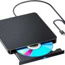 External Compatible Bluray Player Read and Write Portable Burner Compatible with USB 3.0 and Type-C Port/Win 7-11/MAC OS Compatible for Reading BD/DVD/CD