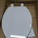 KOHLER 20110-0 Brevia, Slow Close Toilet Seat, Elongated Toilet Seat, Grip-Tight Bumpers Quick-Attach Hardware, White