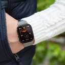 4 x 2 Pack Case for Apple Watch Screen Protector, Hard PC Case with Tempered Glass Protective Cover Guard Bumper, Slim Apple Watch Cover for iWatch Series 11 Series 10 - Black/Black 46mm