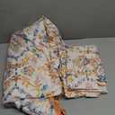 Bedsure Duvet Cover Queen Size - Reversible Floral Duvet Cover Set with Zipper Closure, 3 Pieces Bohemian Orange Bedding Set with 8 Corner Ties and 2 Pillow Shams 20"x26"