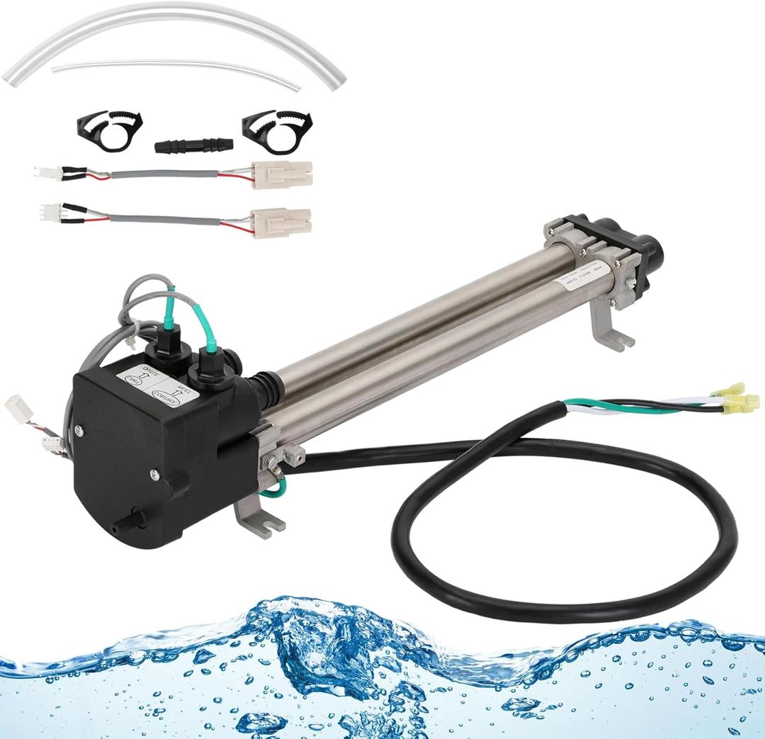 6kw 240v 26-C3160-1S Heater with Sensors, 73790 Double-Barrel Low-Flow Heater Compatible with 1995+Hot Spring/Tiger River/Watkins/, Replace 76227, C3160-1, C3564-1, PDR Auto Reset, 120V,1.5kW