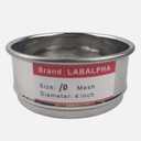 LABALPHA 10 Mesh Lab Sieves, Test Sieve #10 Mesh, 4'' Diameter, 304 Stainless Steel Wire Cloth (2mm)