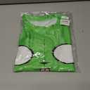 Silly Green Face Crop Top Shirt for Womens  Adult Teen Women Funny Tee Cosplay Halloween Costumes (Green, S)