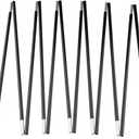 Aluminum Tent Poles Replacement, Black Pre-Assembled Tent Pole, 7001 T6 Heated Camping Tent Rod (16ft 4.5 in 2 Poles)