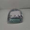 Bird Backpack Carrier with Perch, Portable Bird Travel Cage Bag, Clear Parrot Carrier Cockatiel Cage with Toy Stainless Steel Food Bowl Tray for Conures Parakeet Budgie Canary Lovebirds Small Animals (Green)