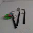 Kids Golf Club Set, 3 Piece Training Set with Wood Iron Putter, 6 Practice Balls, Putting Cups and Flags