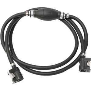 5/16" (8mm) ID Boat Motor Fuel Line Hose, Universal 6FT Marine Fuel Line Assembly Kit with Primer Bulb Connector Fit for RVs Boats Tractors Caravans Outboard Fuel Line