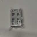 INCREWAY 4PCS Framed Sliding Silicone Door Bumpers Suitable for All Kinds of Shower Glass Moving Doors, Clear Shower Doors (Grey)