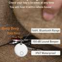 Air Tracker Tags-2 Pack [Apple MFi Certified] (iOS Only), Smart Bluetooth Tracker, Compatible with Apple Find My, Item Locator for Keys, Luggage, Wallet, Suitcase, Bags, IP67 Waterproof (White)