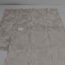 jinchan Beige Kitchen Curtains Linen Tier Curtains 24 Inch Farmhouse Cafe Drapes for Small Window Flax Country Rustic Rod Pocket Bathroom Laundry Room RV Light Filtering 2 Panels Crude
