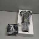 YSN 16" Solar Post Lights Outdoor, Dusk to Dawn Outdoor Post Lights with Pier Mount Base, Black Solar Lamp Posts Light Fixture, Waterproof Light Posts for Outside Yard Garden Patio, 1 Pack