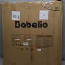 Babelio Metal Baby Gate, 29-43" Auto Close Easy Install Pet Gate PressGuard P7, Extra Wide Walk Thru Child Safety Gate, 30" Tall Pressure Mounted Dog Gate for Doorways & Stairs, White